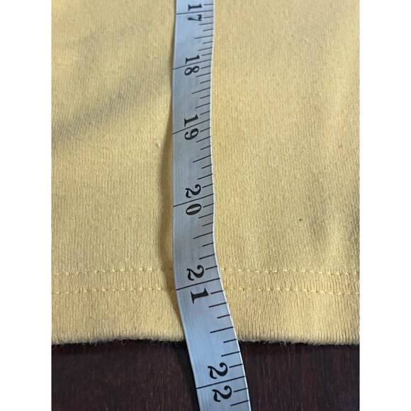 Aeropostale Womens Yellow V-Neck Tshirt Size Medium Vintage Short Sleeves - Picture 11 of 13